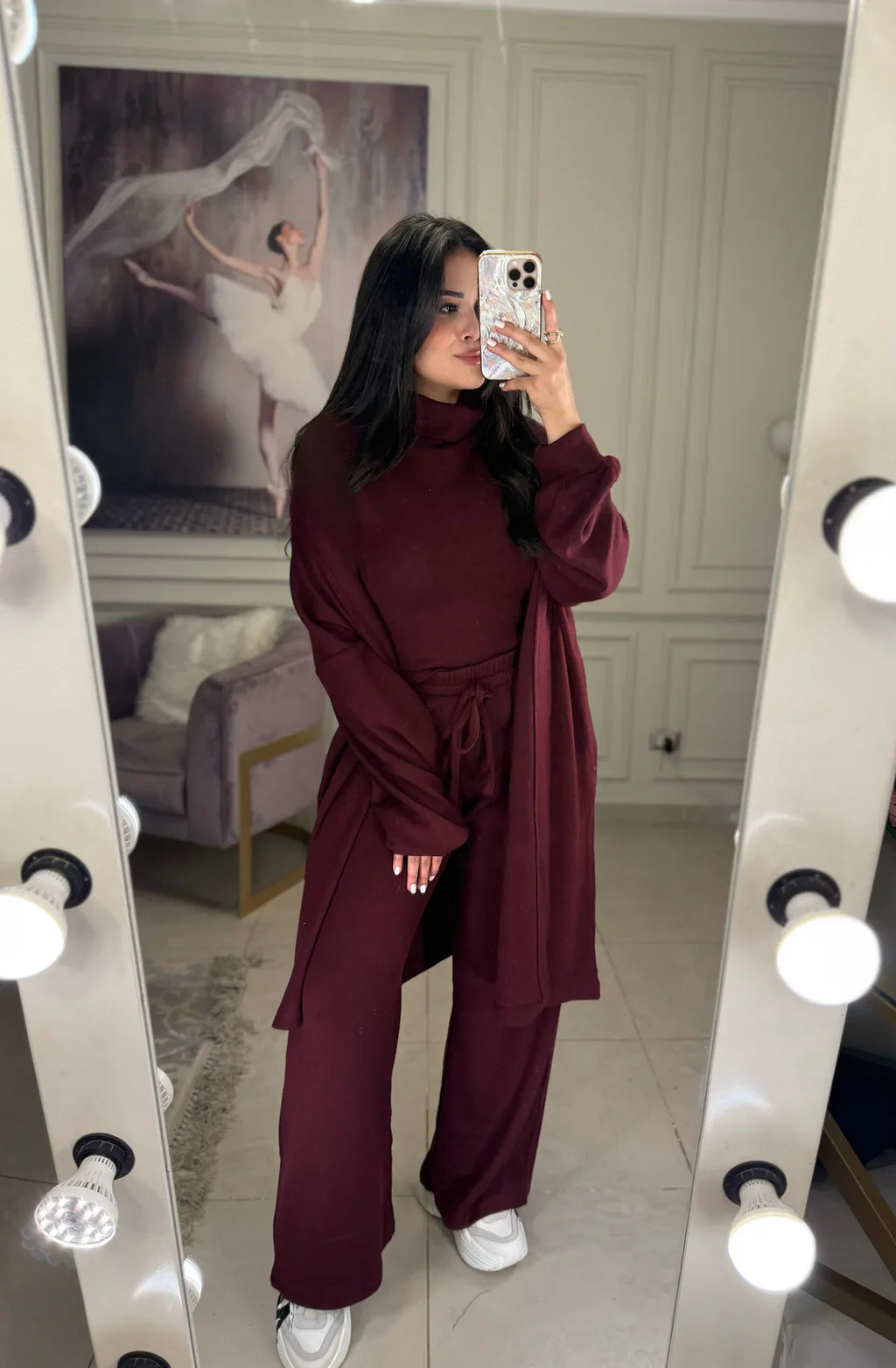 CH-604 Winter Glam 3-Piece Fleece Outfit - Saimwear