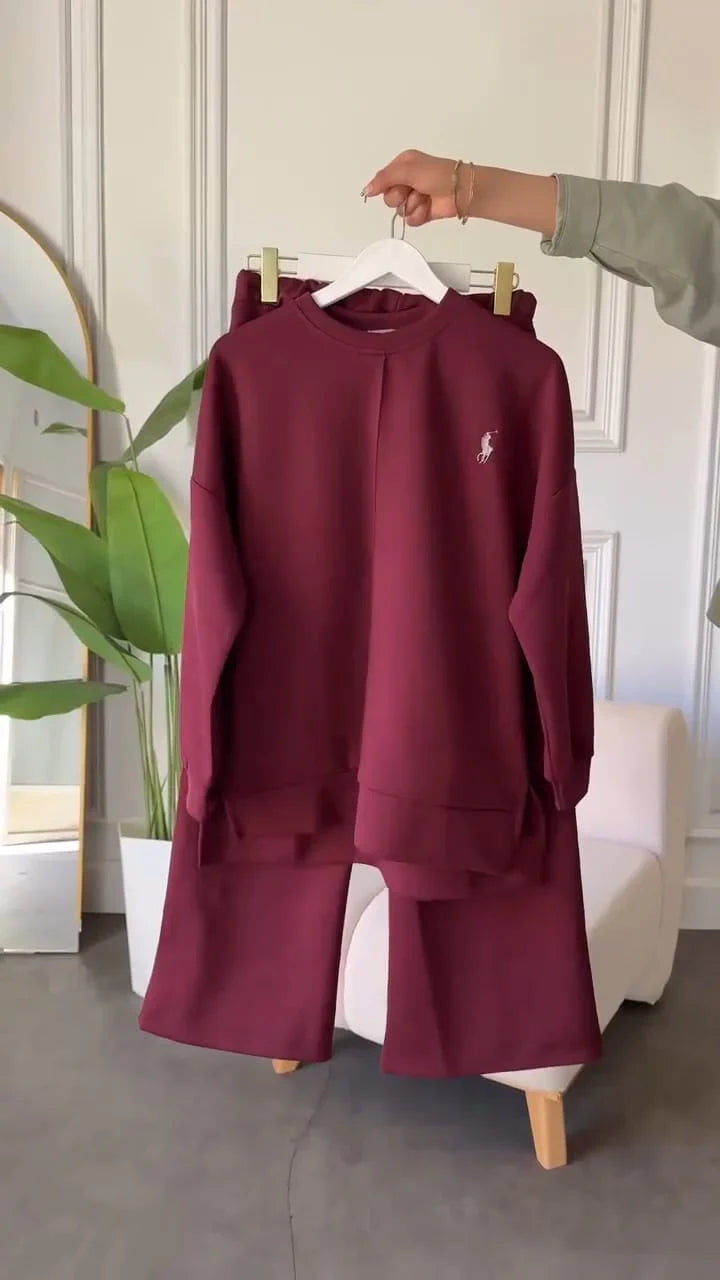 CH 589 Saimwear Polo Winter Fleece Co-ord Set