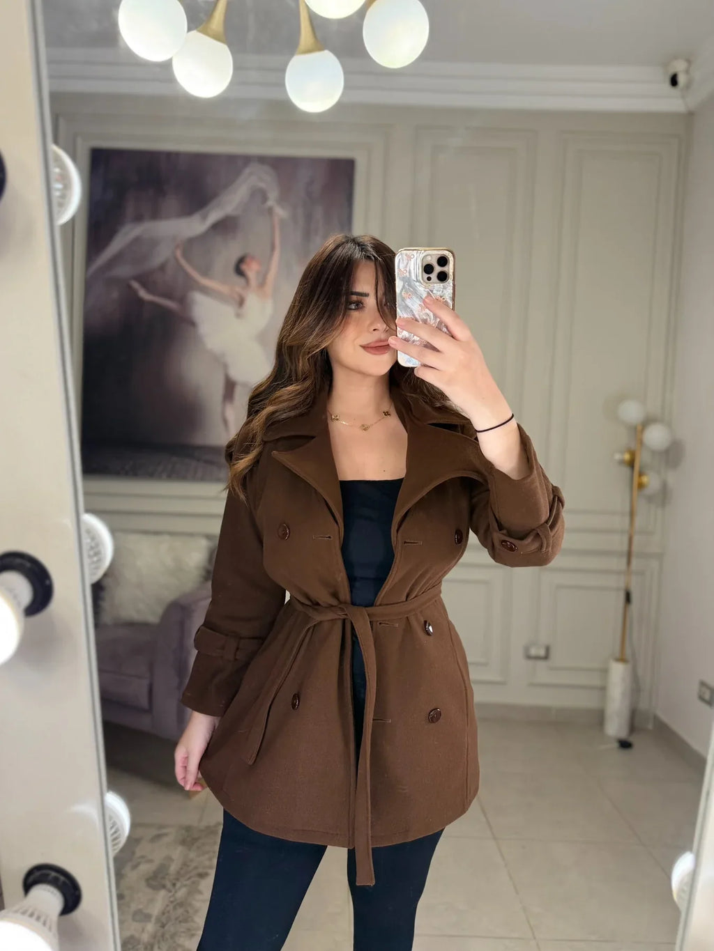CH - 614  Women’s Stylish Fleece Twin Set – Short Jacket & Inner Outfit - Saimwear