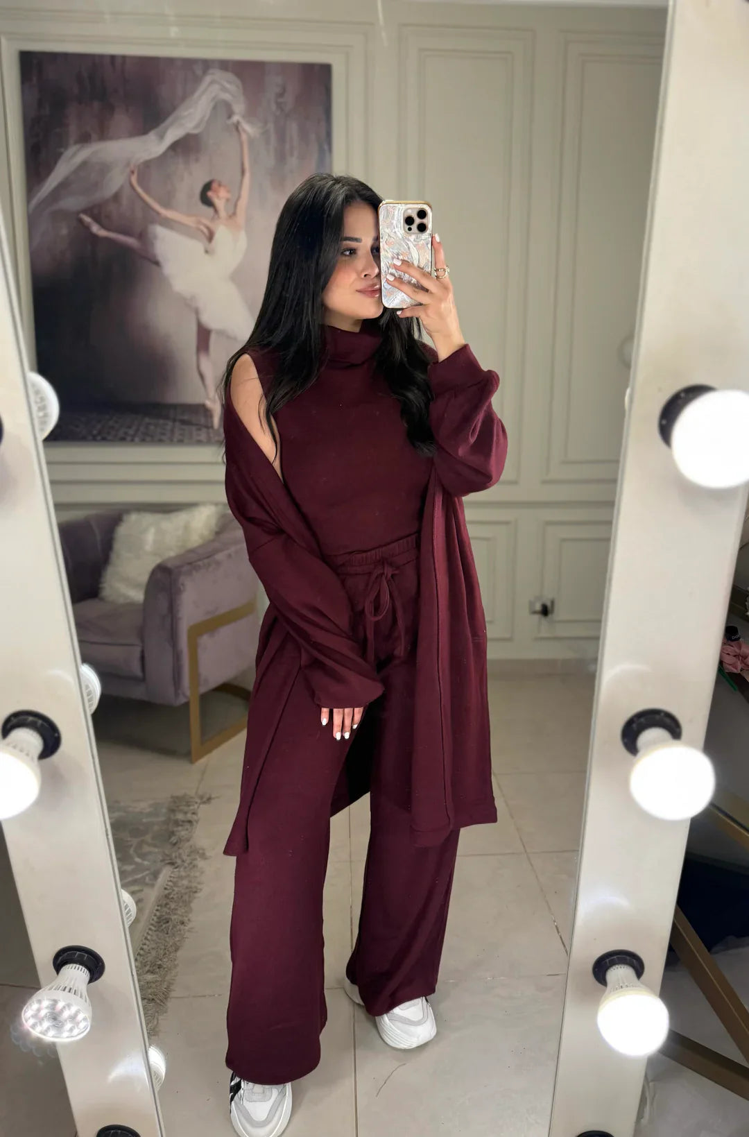 CH-604 Winter Glam 3-Piece Fleece Outfit - Saimwear