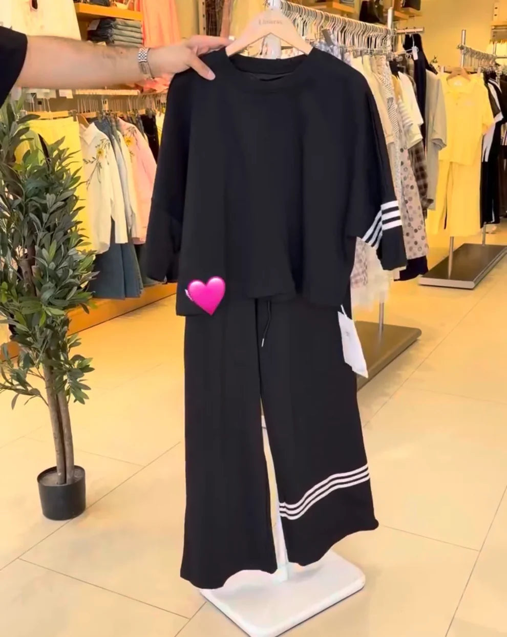 CH - 6074 - Stripes Co-ord Set | Saimwear