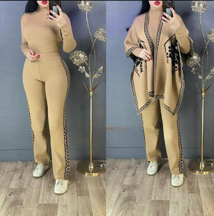 Saimwear Ready To Wear 3 Pcs Winter Fleece Outfit CH-370