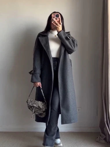 CH 516 Saimwear Luxe Warm Fleece Longline Winter Coat