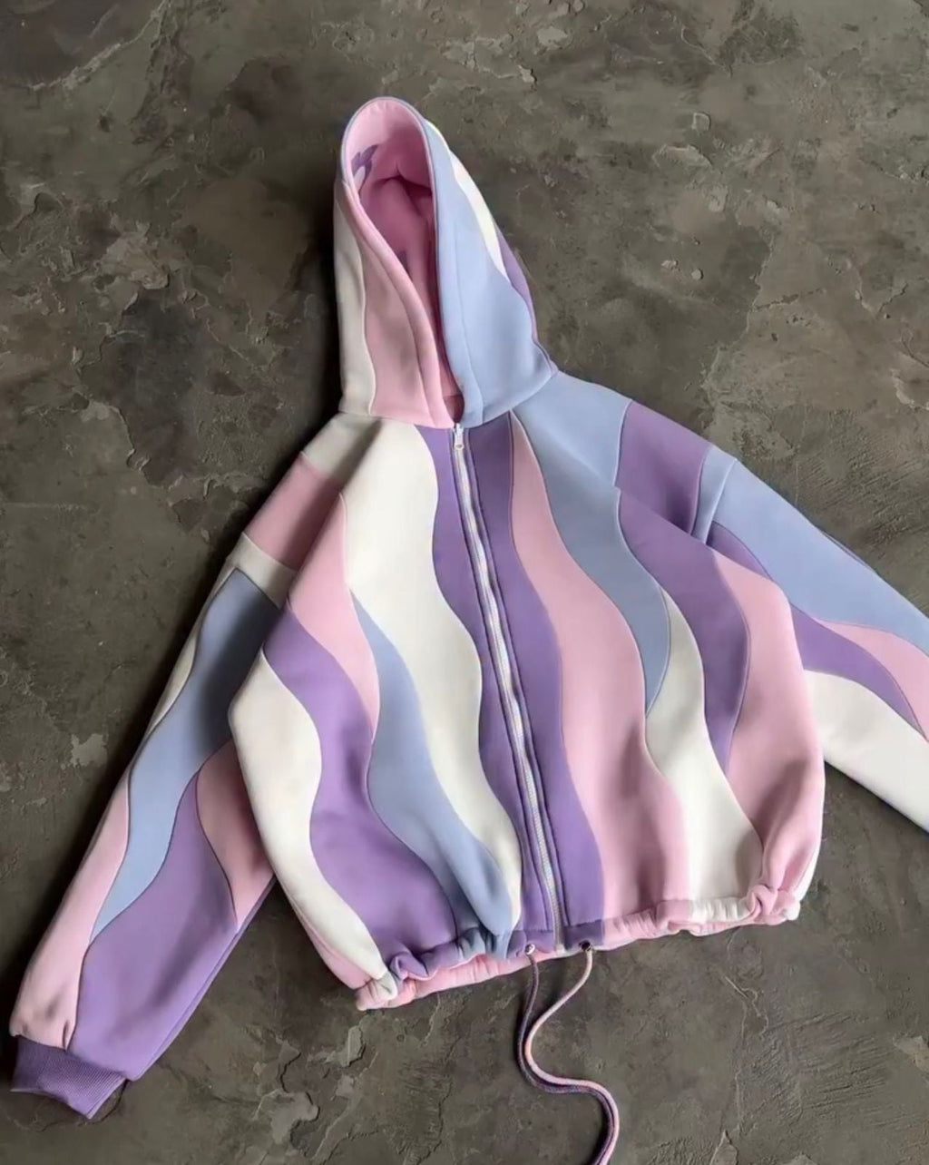 CH - 613 Two-Style Pastel Paradise 3D Floral Printed Tracksuit Emberline- Saimwear