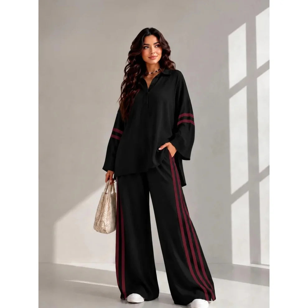 CH 6068 Streetside Stripe Lounge Set | Saimwear
